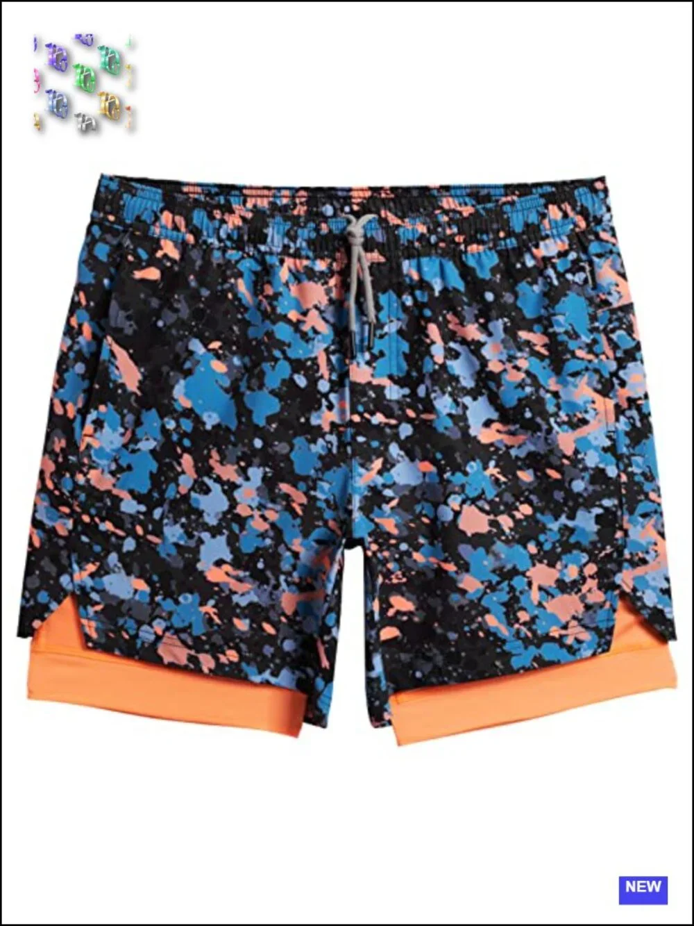 Men's 2-in-1 Workout Shorts with Compression Liner Zip Pocket